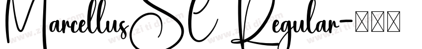 MarcellusSC Regular字体转换